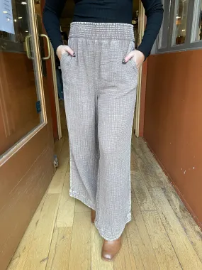 Mocha Washed Gauze Pants EB50317