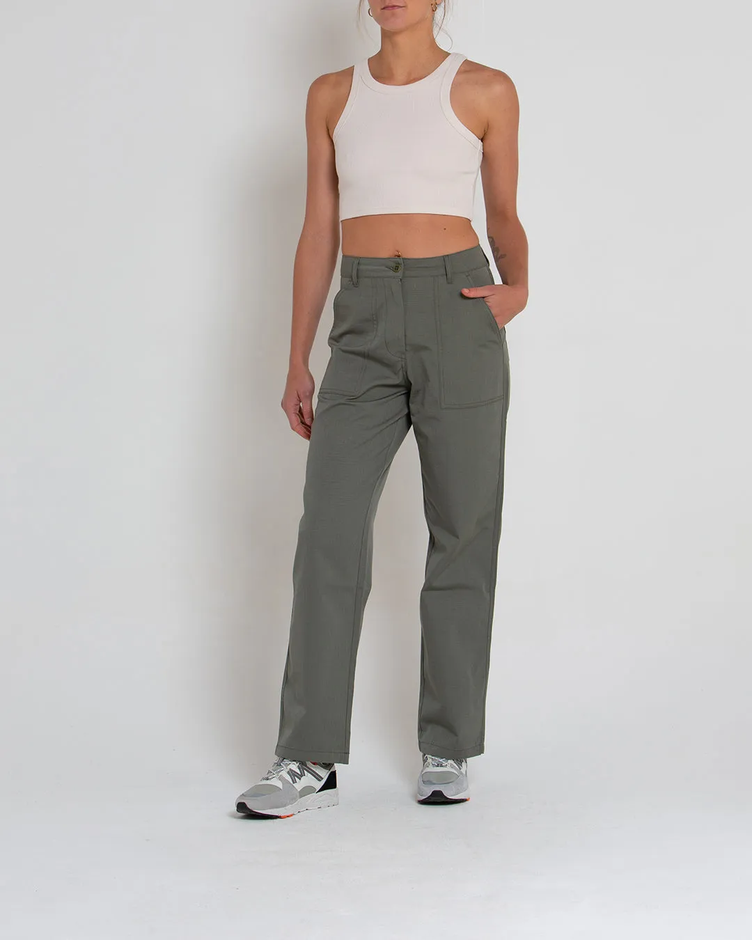 Mona Ripstop Pant - Lichen Green