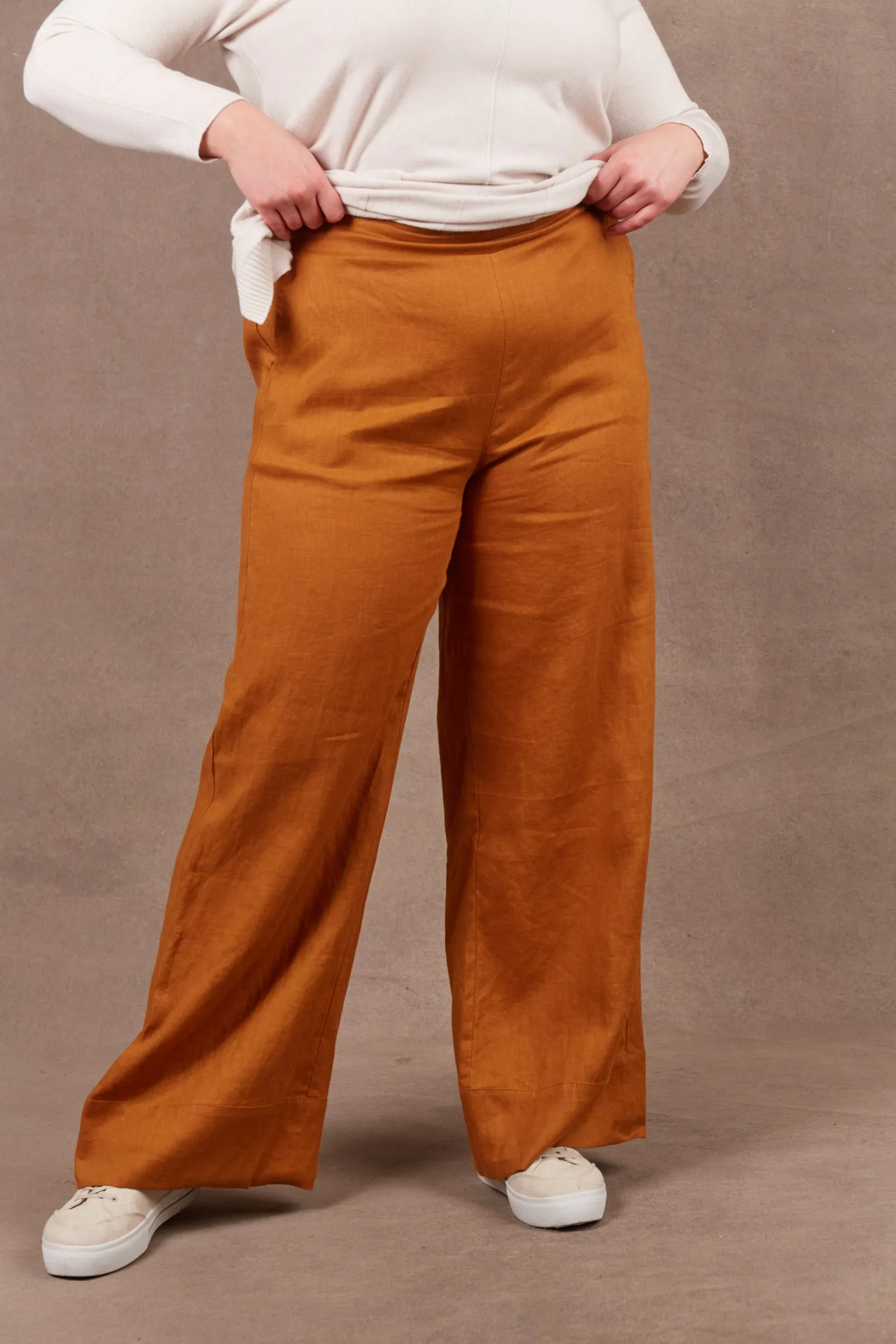 Nama Linen Pant - Ochre