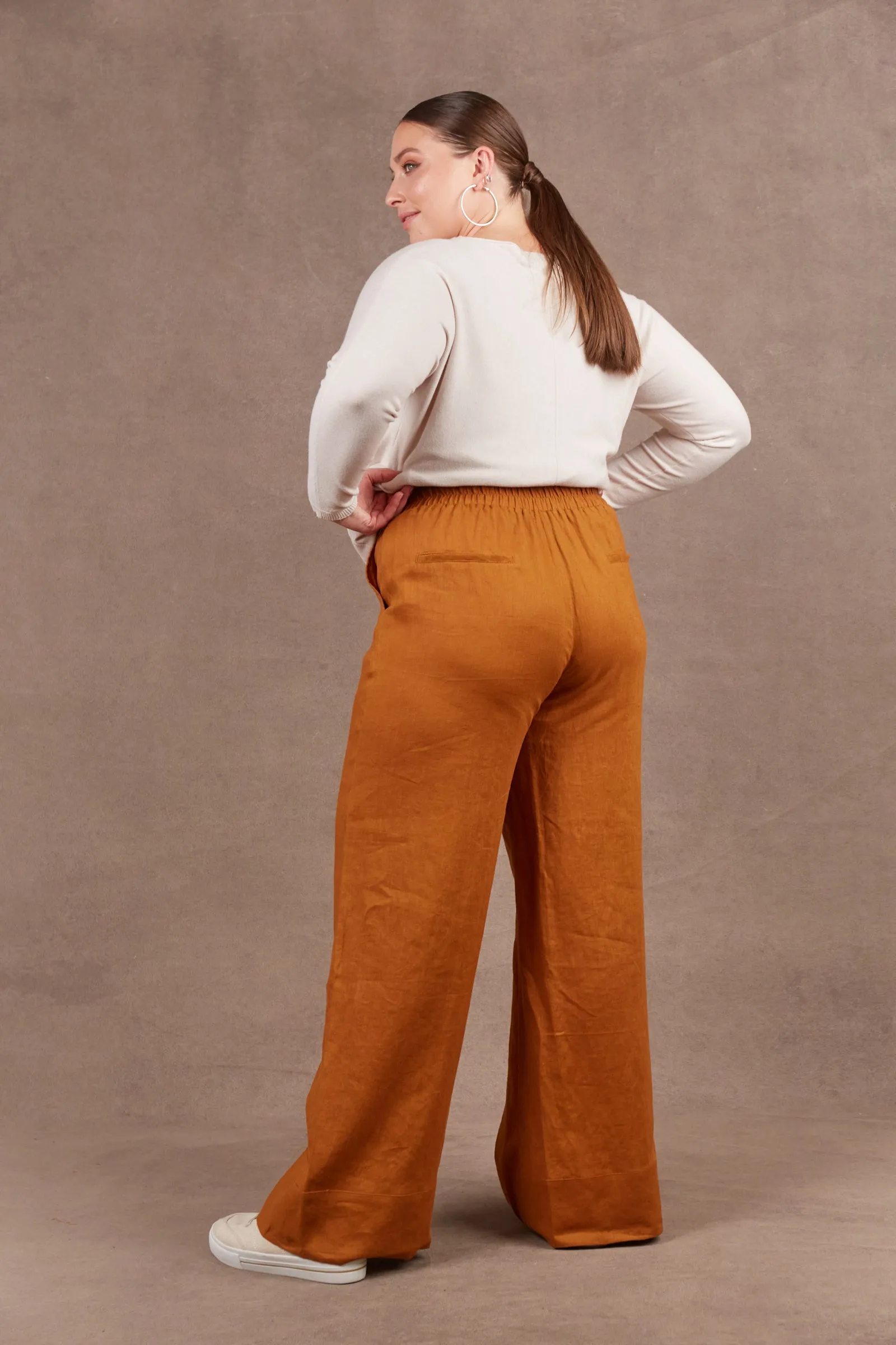 Nama Linen Pant - Ochre