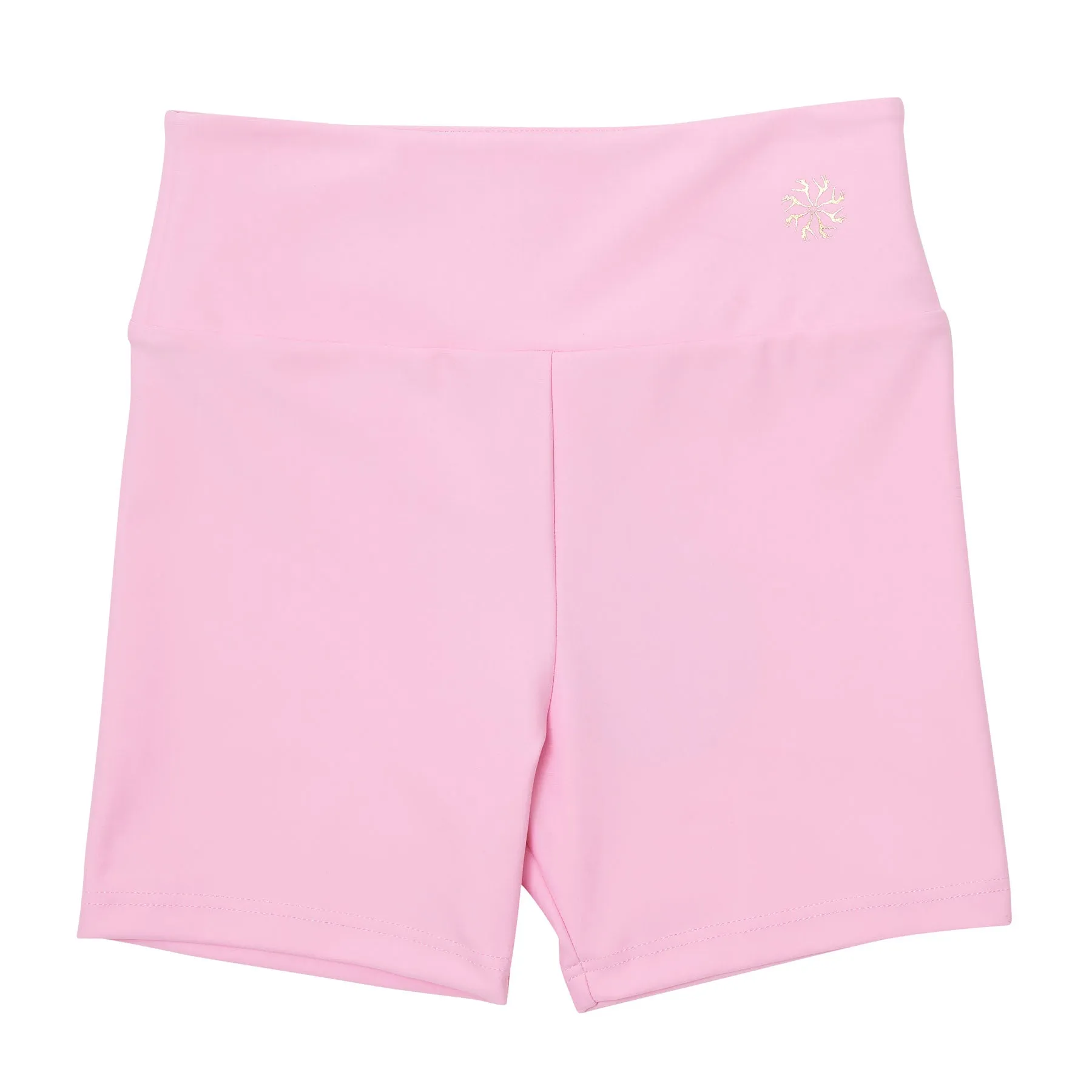 Nicole: Midi Length Bike Shorts in Candy Pink