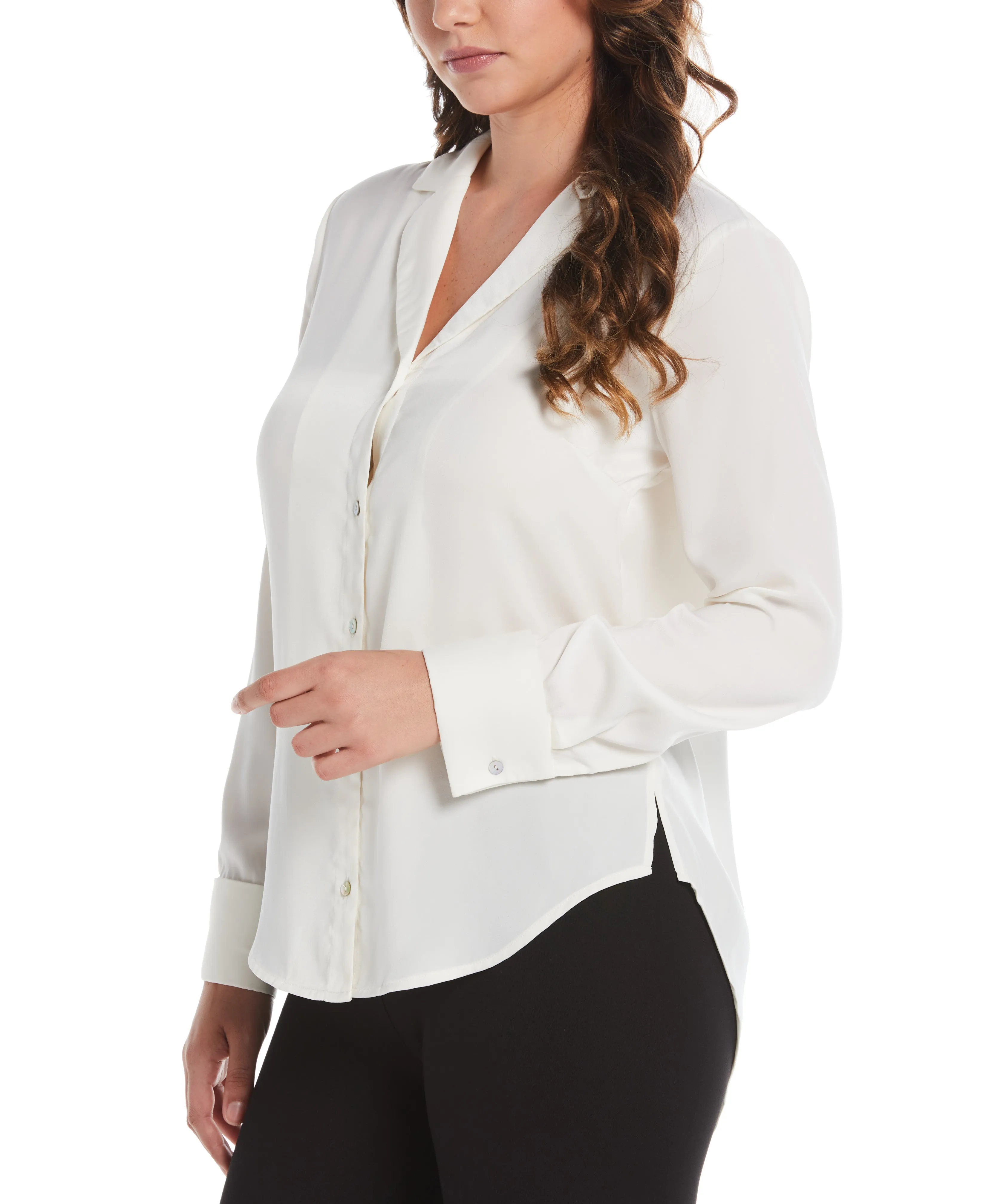 Notch Collar Blouse