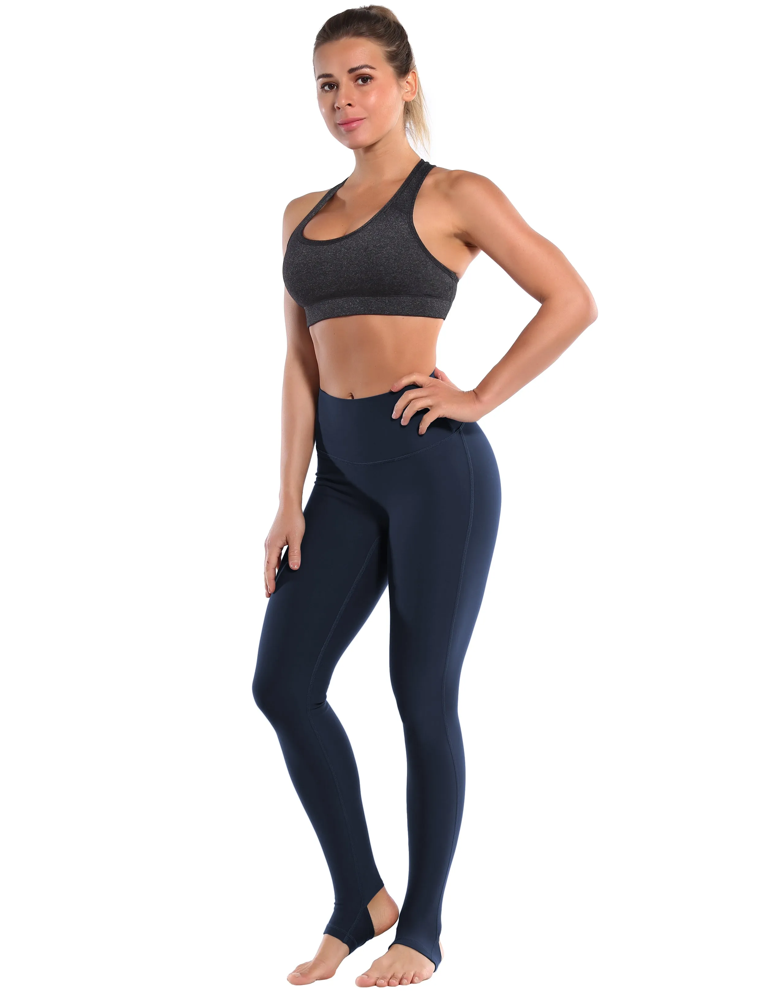 Over the Heel Yoga Pants darknavy