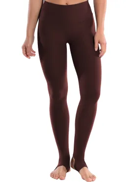 Over the Heel Yoga Pants mahoganymaroon