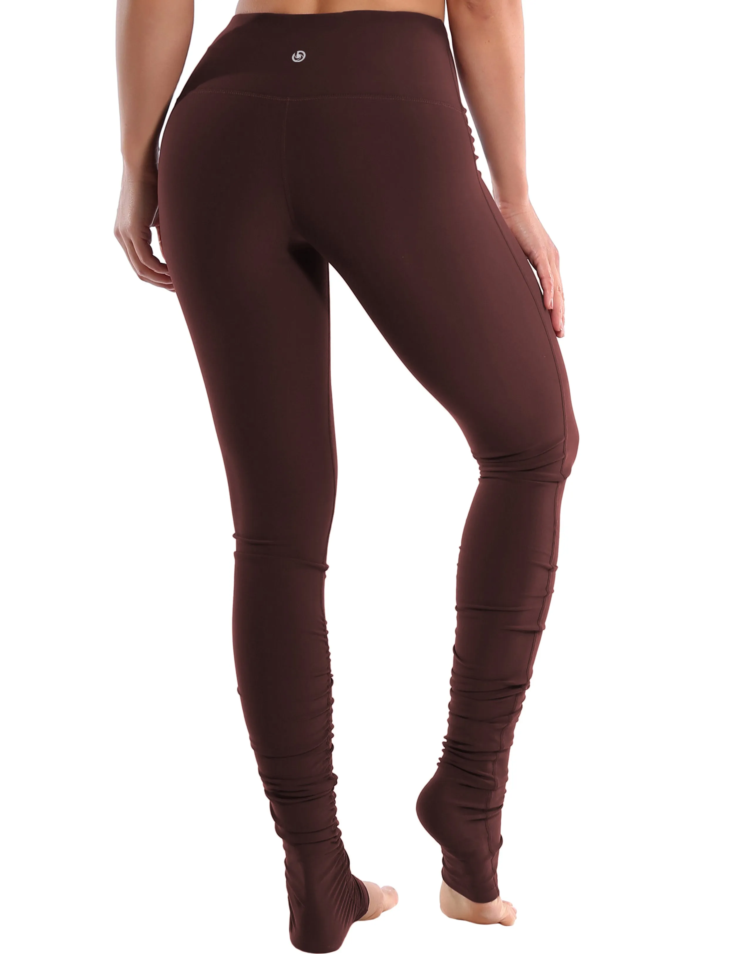 Over the Heel Yoga Pants mahoganymaroon