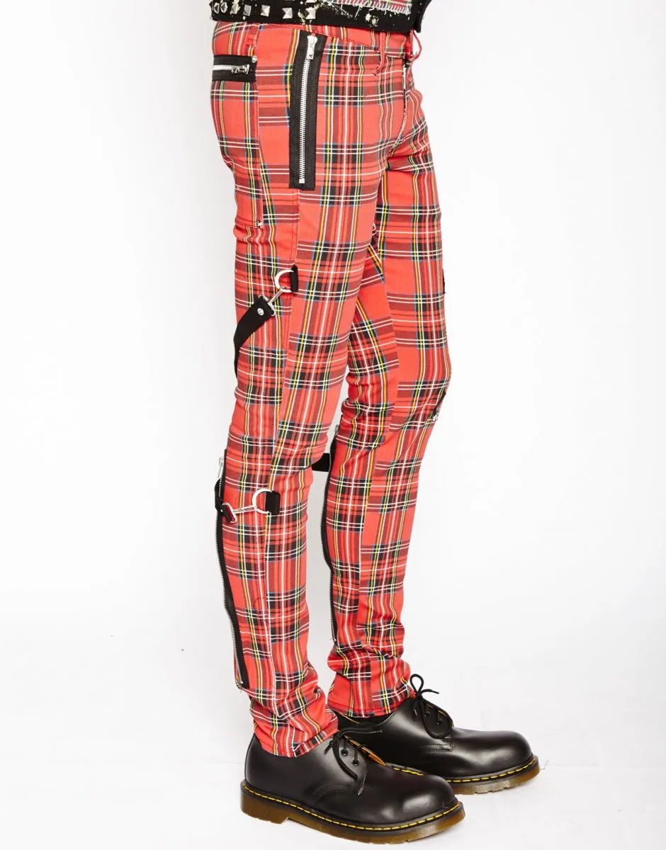 PLAID CHAOS PANT (red)