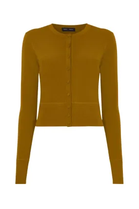 Proenza Schouler Silk Viscose Cardigan - Ochre