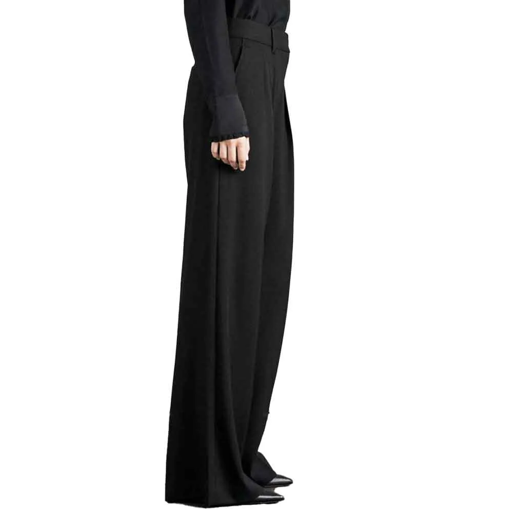 Rag & Bone Shelly Wide Leg Black Twill Pant