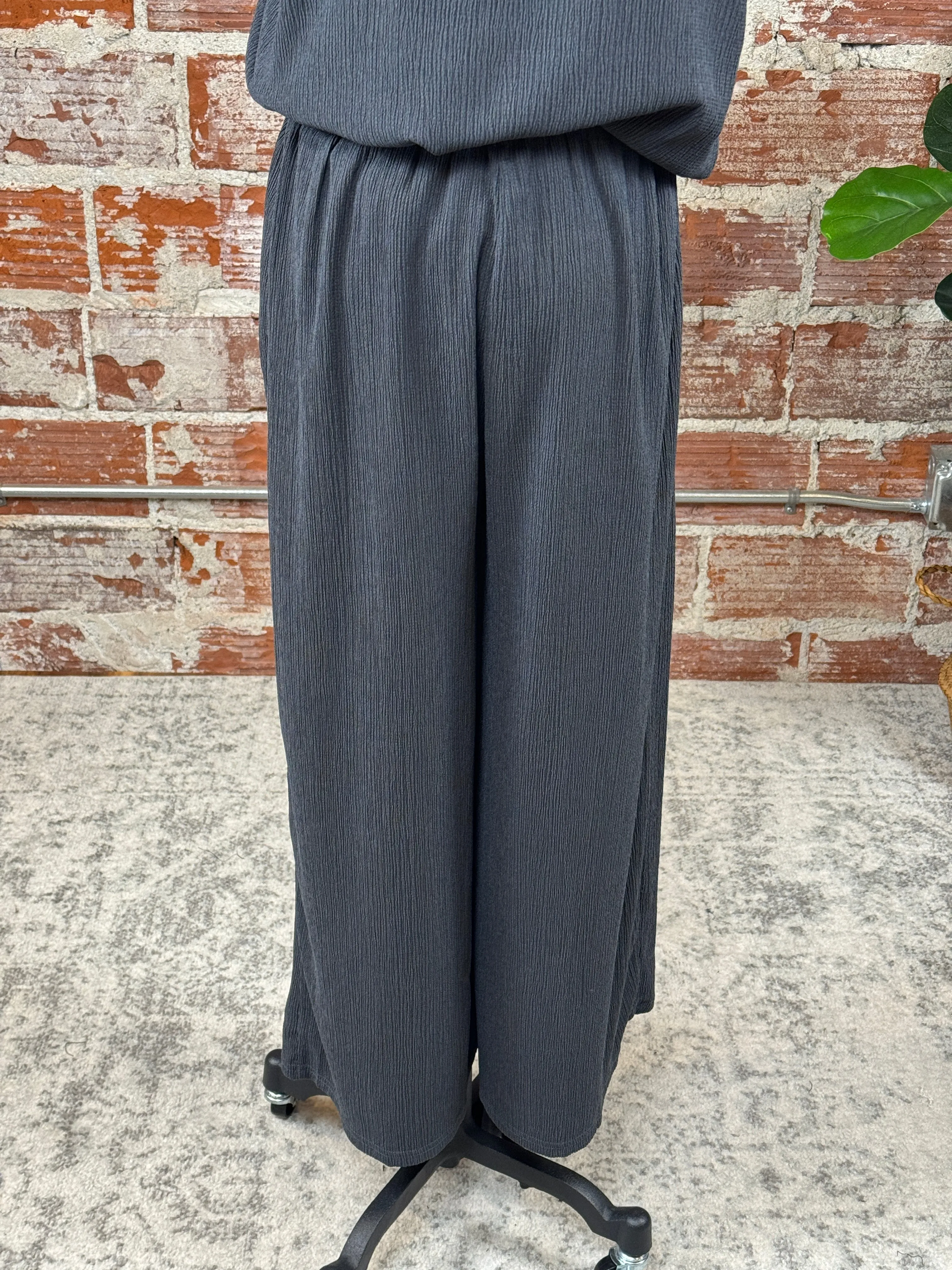 (Restock!) Zuri Pants in Charcoal