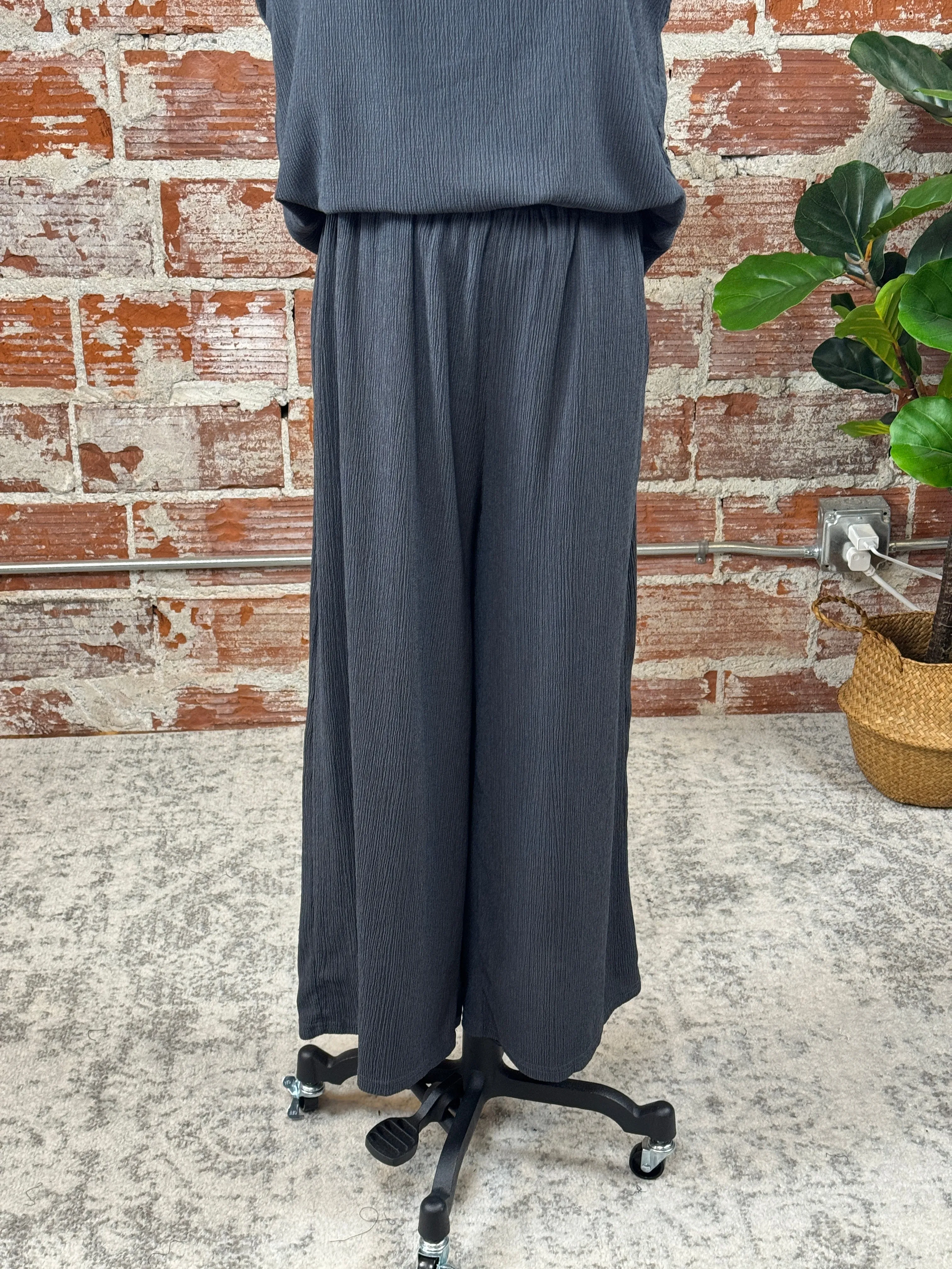 (Restock!) Zuri Pants in Charcoal