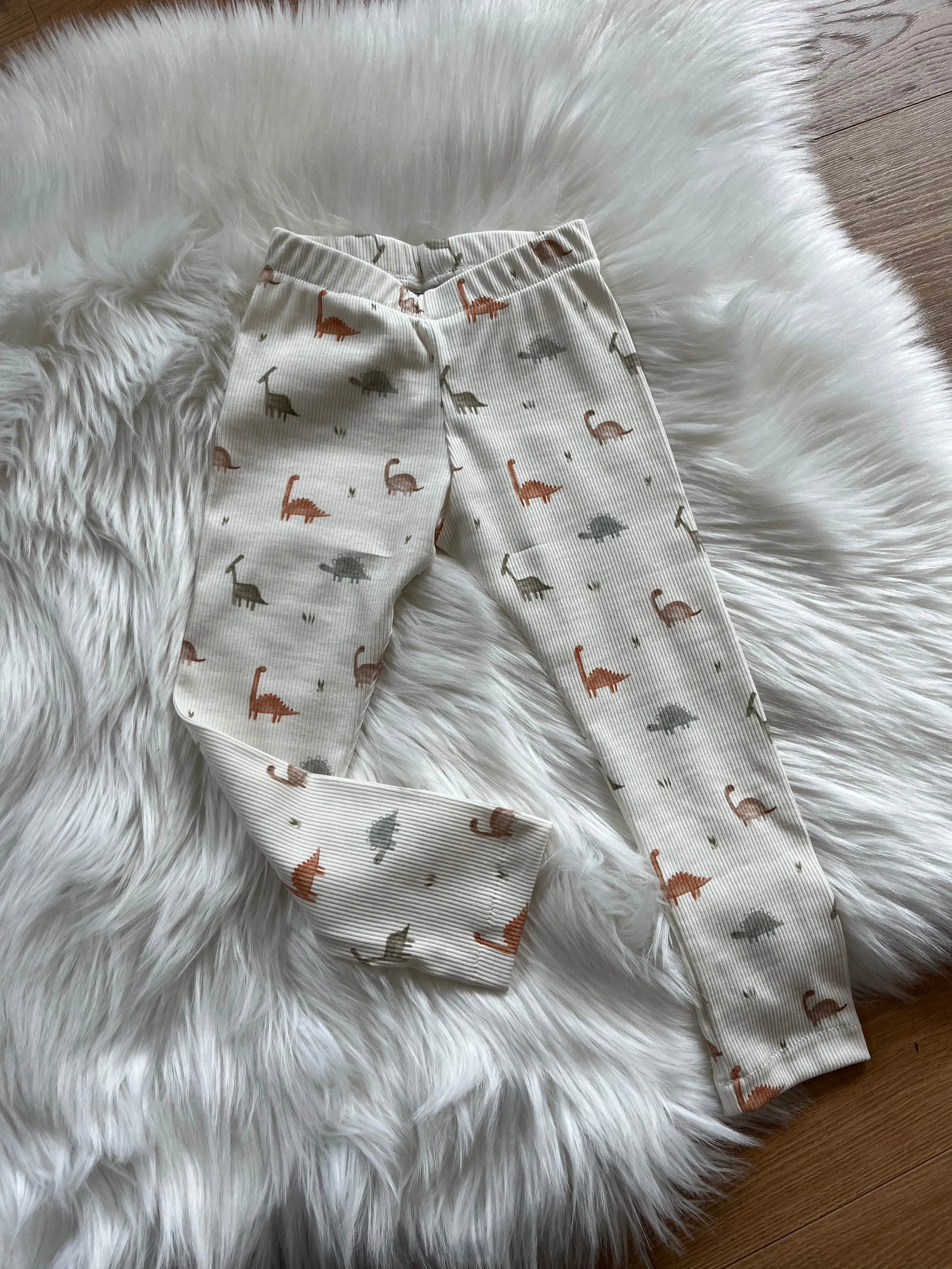 Rib-Leggings mit Print