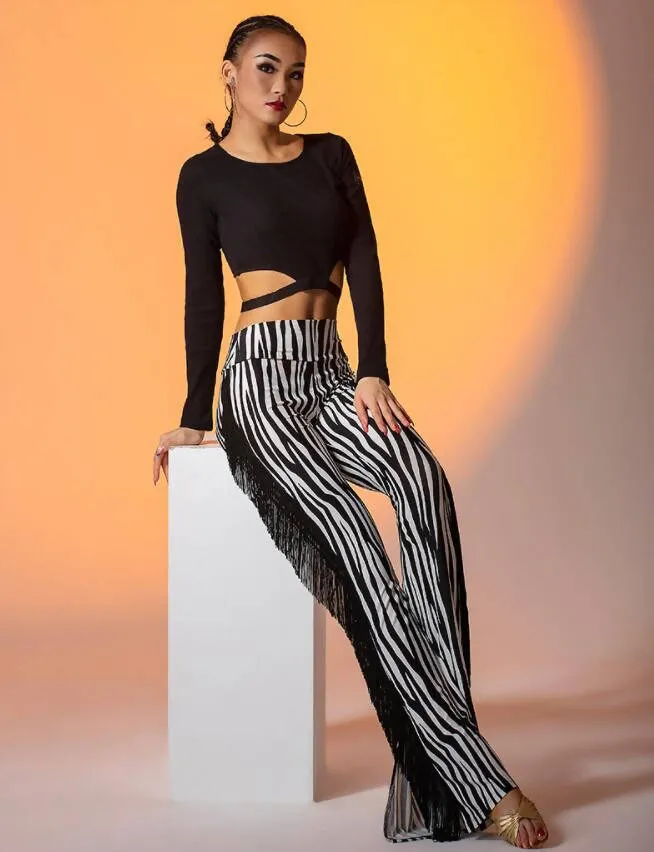 Safari Sway Pants | Black/Zebra | W21D135