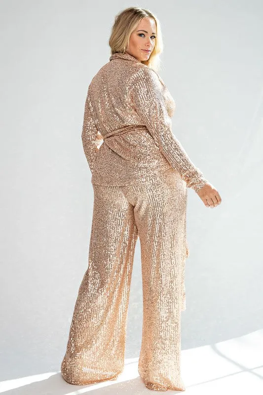 Sequin  Pant Set