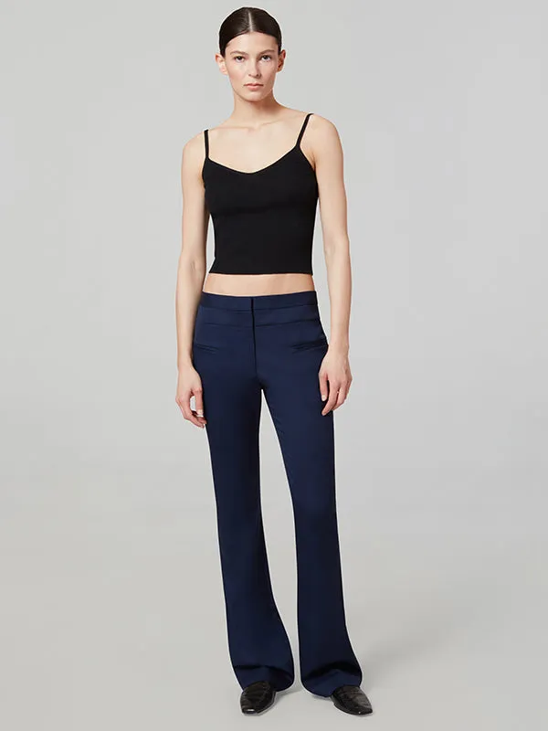 Serge Pant in Berry Blue