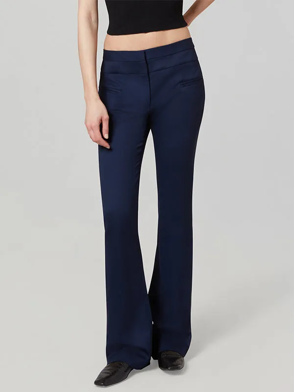 Serge Pant in Berry Blue