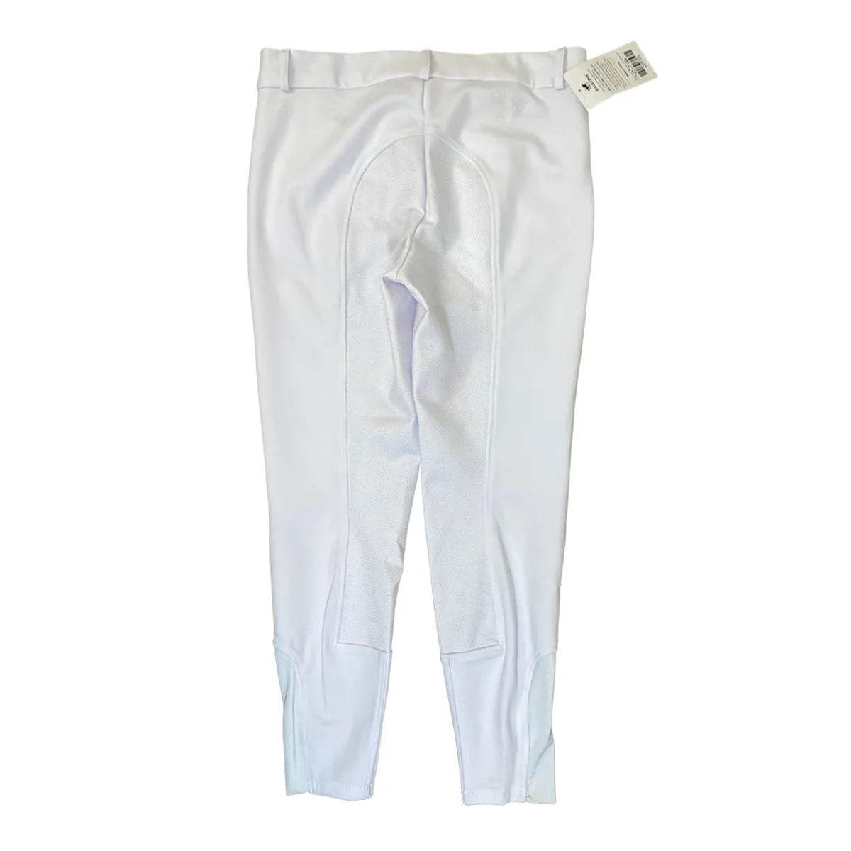 SmartPak 'Piper' Knit Mid-Rise Full Seat Breeches in White - Women's 34R