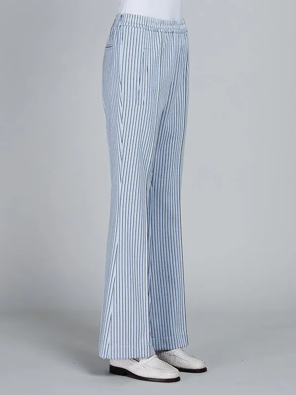 Stripe Jersey Pants in Vidid Blue