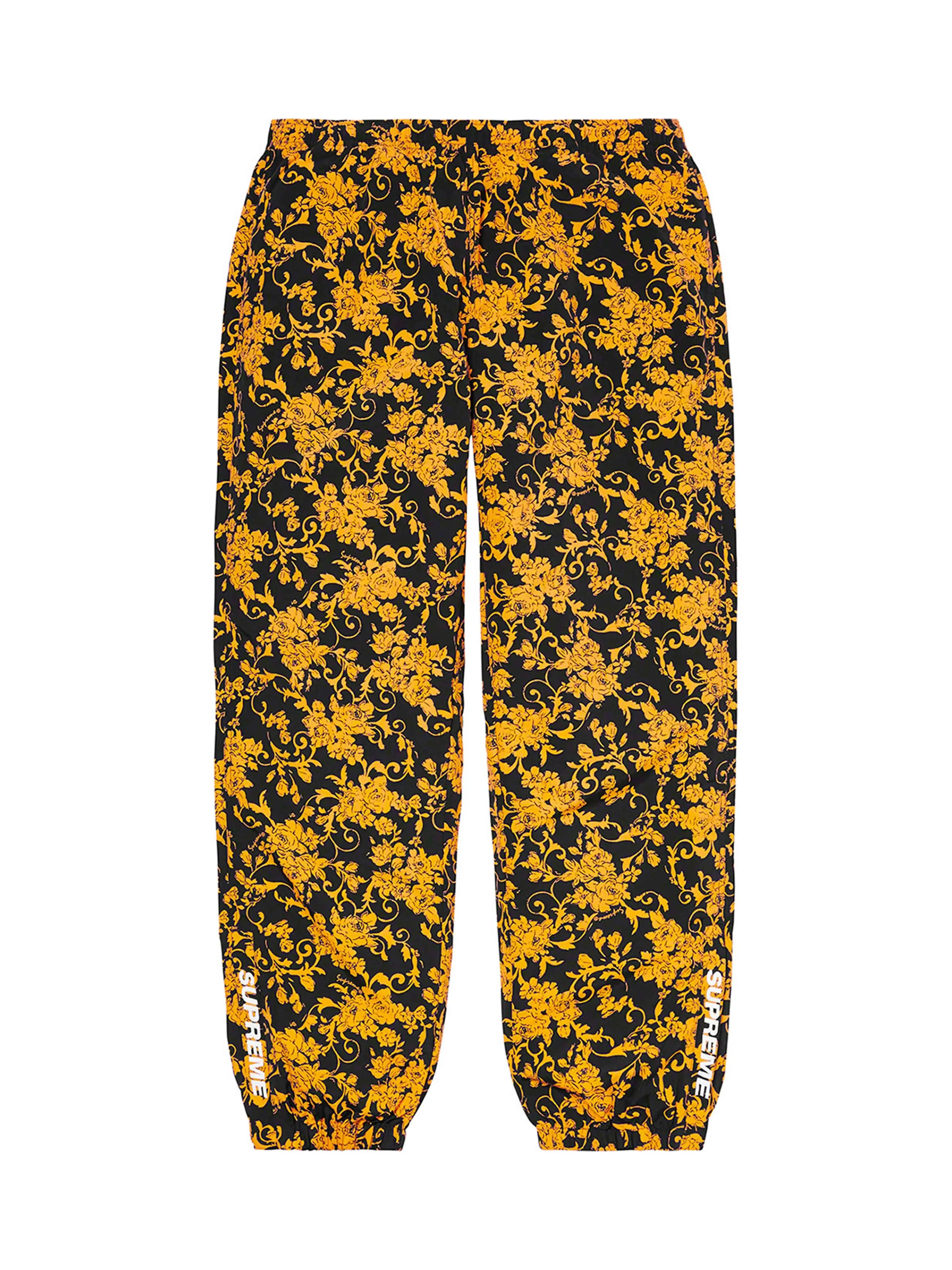 Black Floral Supreme Warm Up Pant from the Spring/Summer 2020 Collection