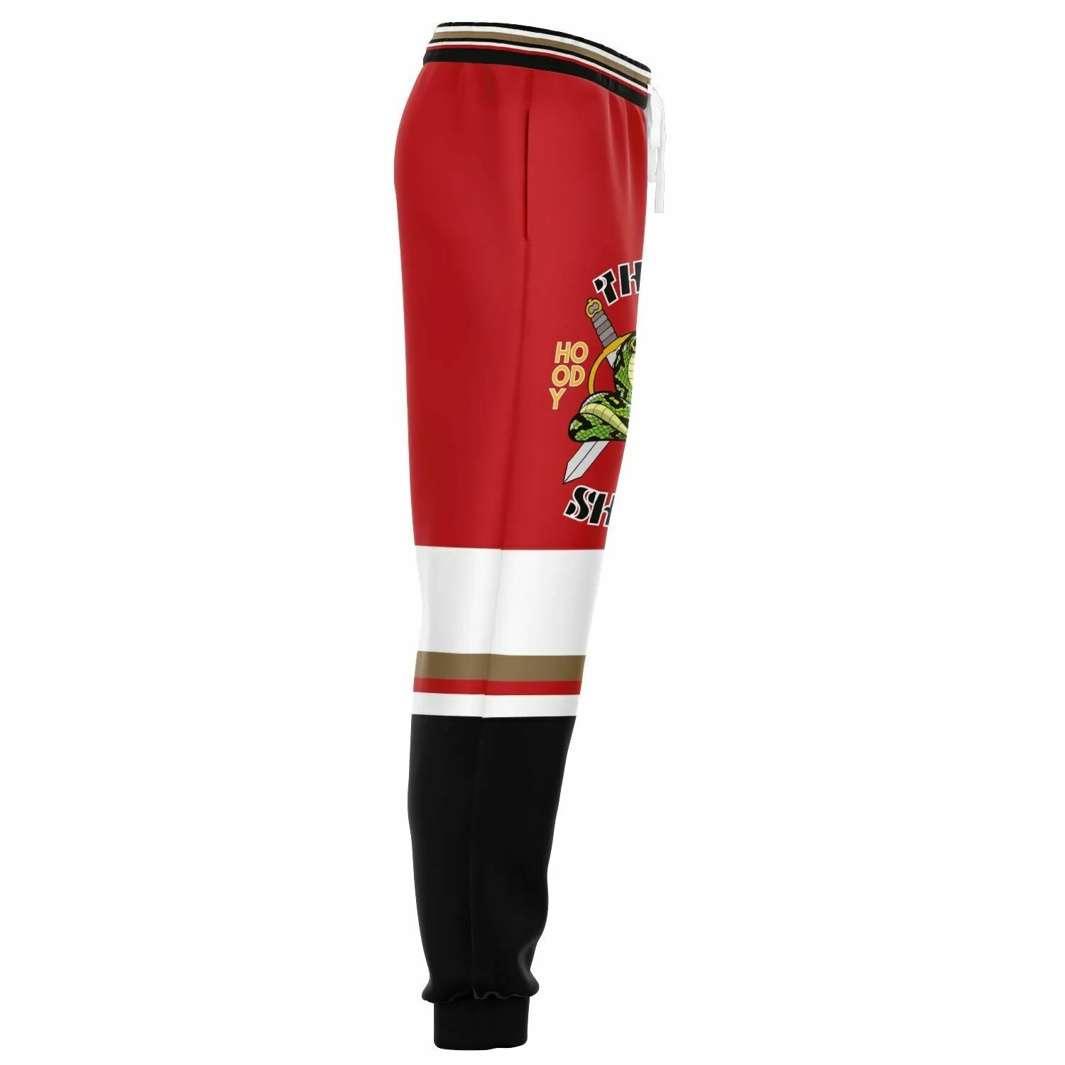 THS Snake Bite Eco-Poly Joggers in Red/White