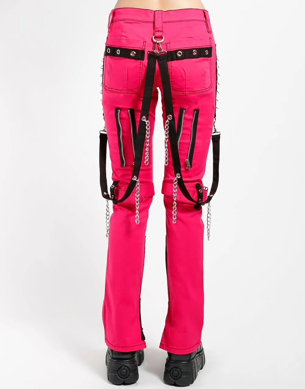 TRIPP N.Y.C. PINK STUDDED BONDAGE PANT