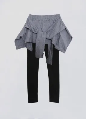 Vierra Rose Fiona Shirt Leggings in Chambray