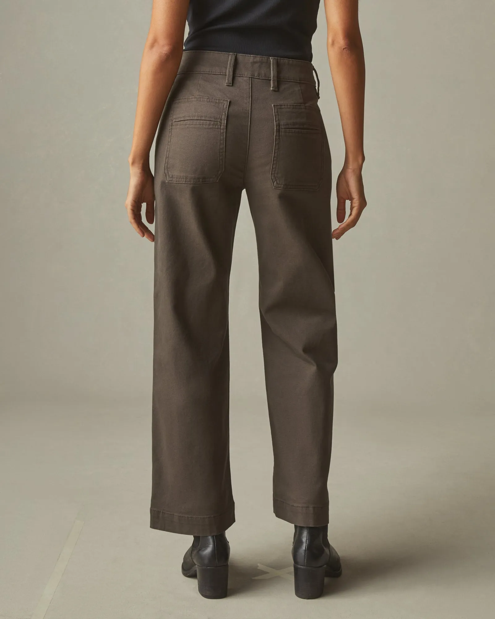 Wide Leg Pant - Dark Coffee