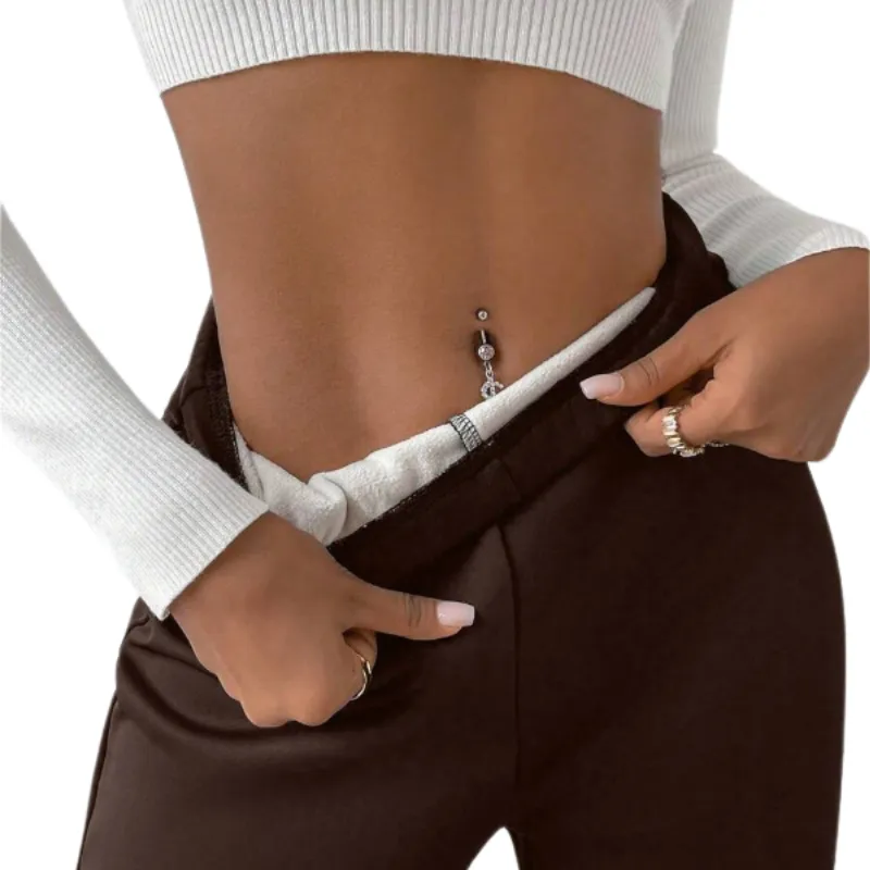 Women's Flared Pants With Fleece Lining