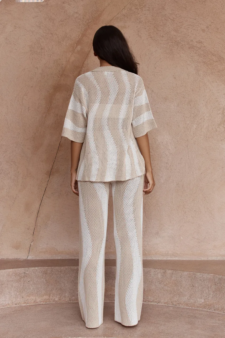 Zanzi Pant - Sand/White