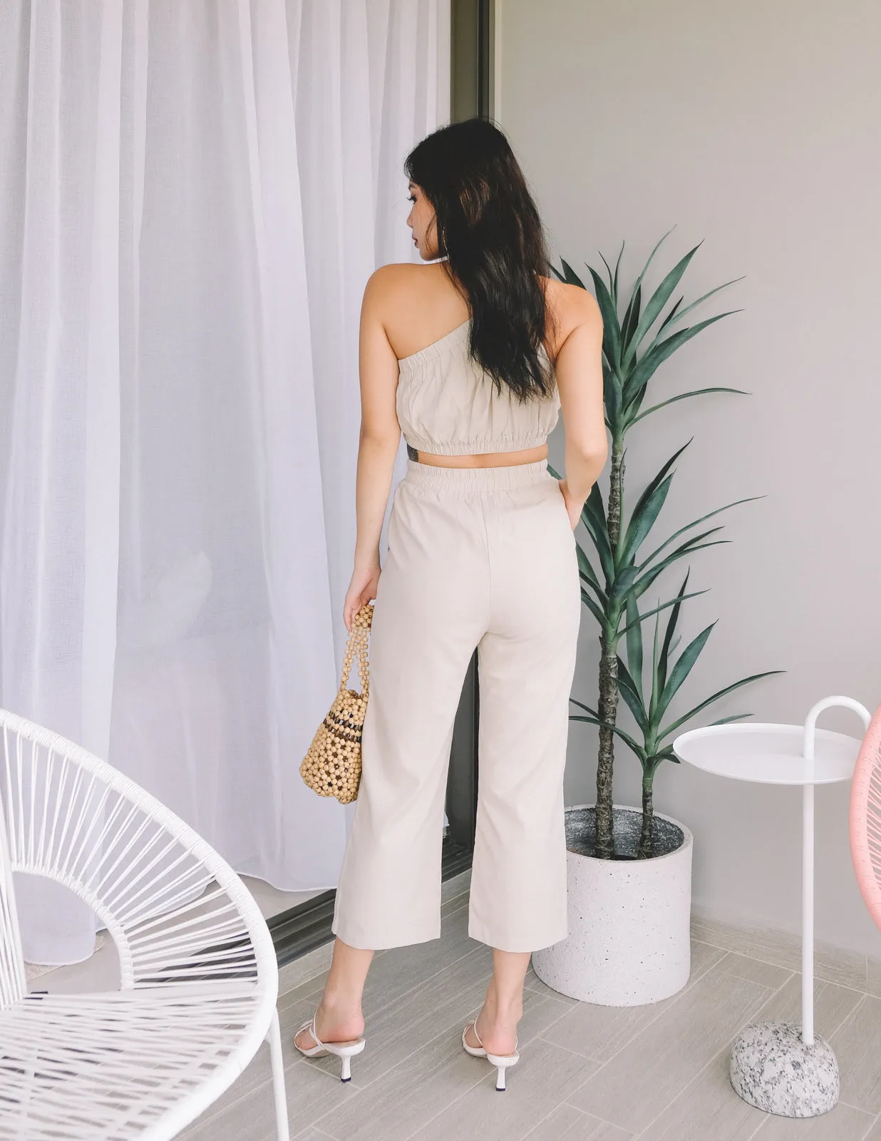 Zola Linen Pants in Ecru