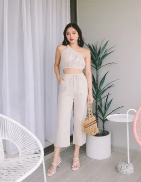 Zola Linen Pants in Ecru